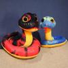 Chinese New Year Zodiac Snake Plush Doll Fun Colorful Boa Constrictor Reptile Plush Toy Home Decor Gift for Girl Boy