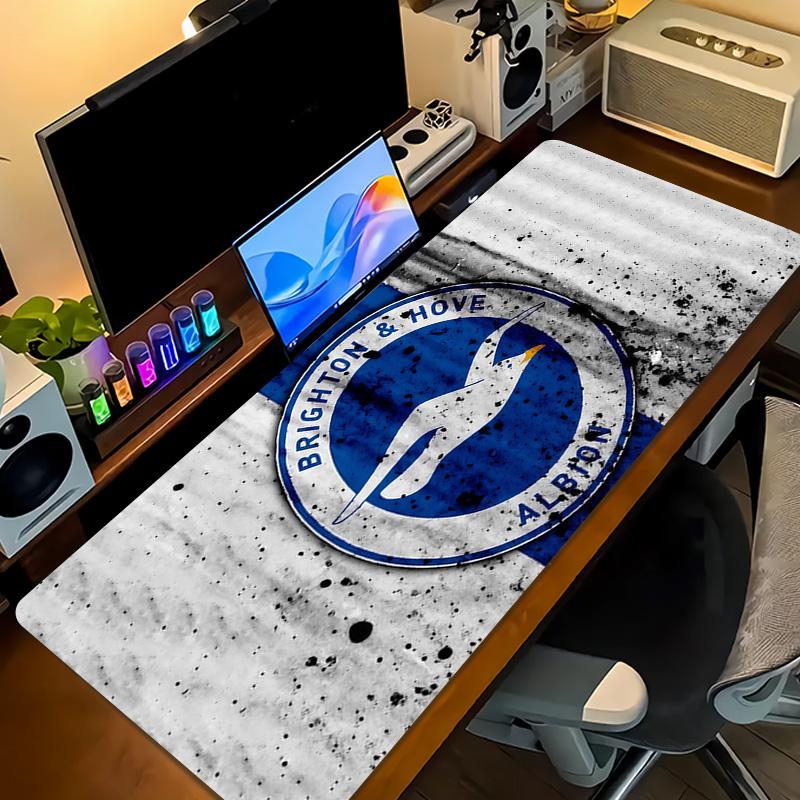 Brighton & Hove Albion Print Cushion Non-slip Laptop Tablet Big Mousepad XXL Mat Mini PC Playmat With Lock edge