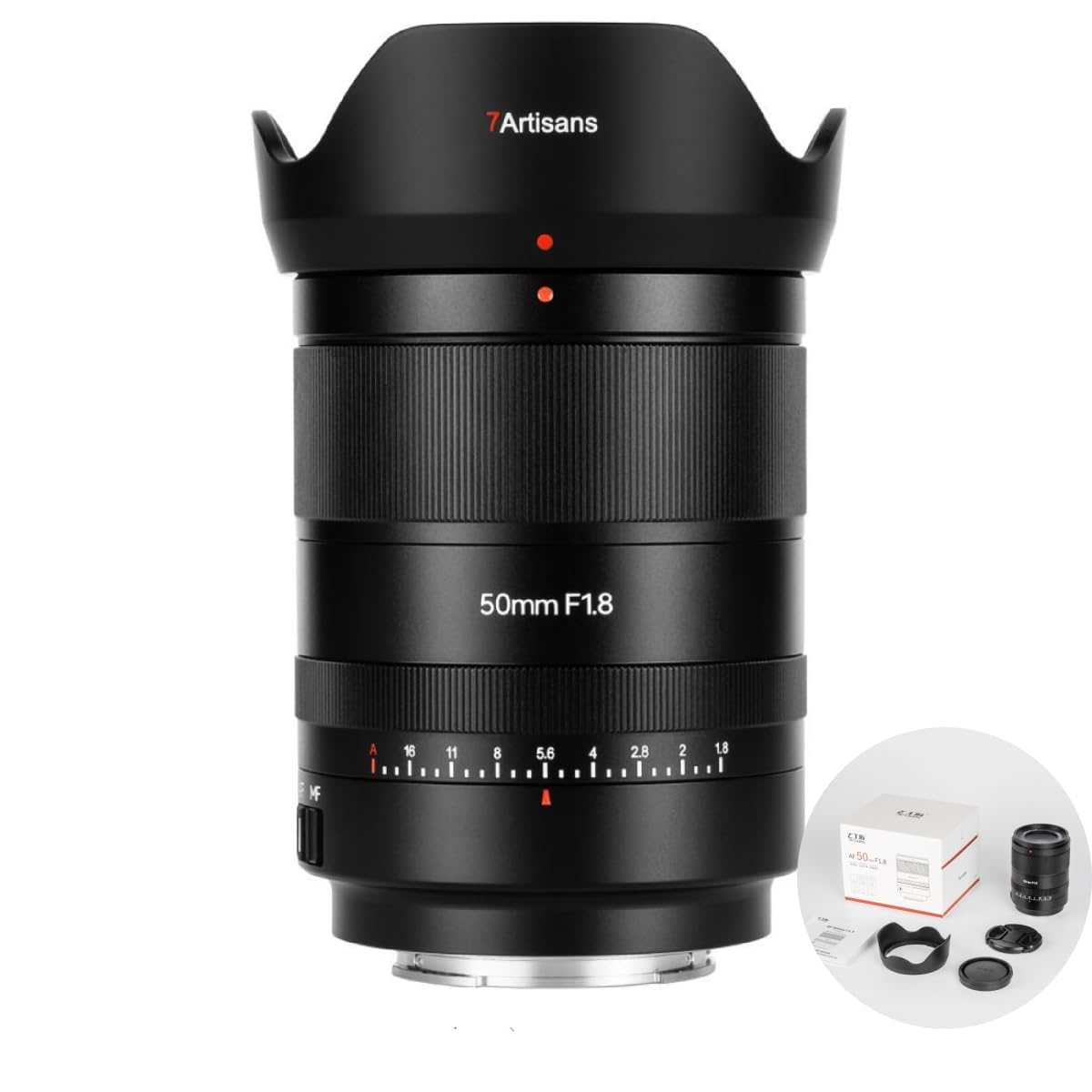 

7Artisans 50mm AF STM Nikon Z Mount Full Frame Camera Lens Large Aperture Detection EXIF Support Linear Adjustable Aperture Ring Firmware Upgrade F1.8