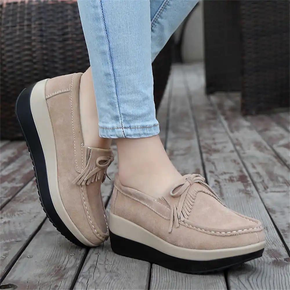 Fashion Mokassin Wegde Women's Boot Without Heel Running Hiphop Sneakers China Women Shoes Brand Sports Gym Teniss Badkets Kawaiis