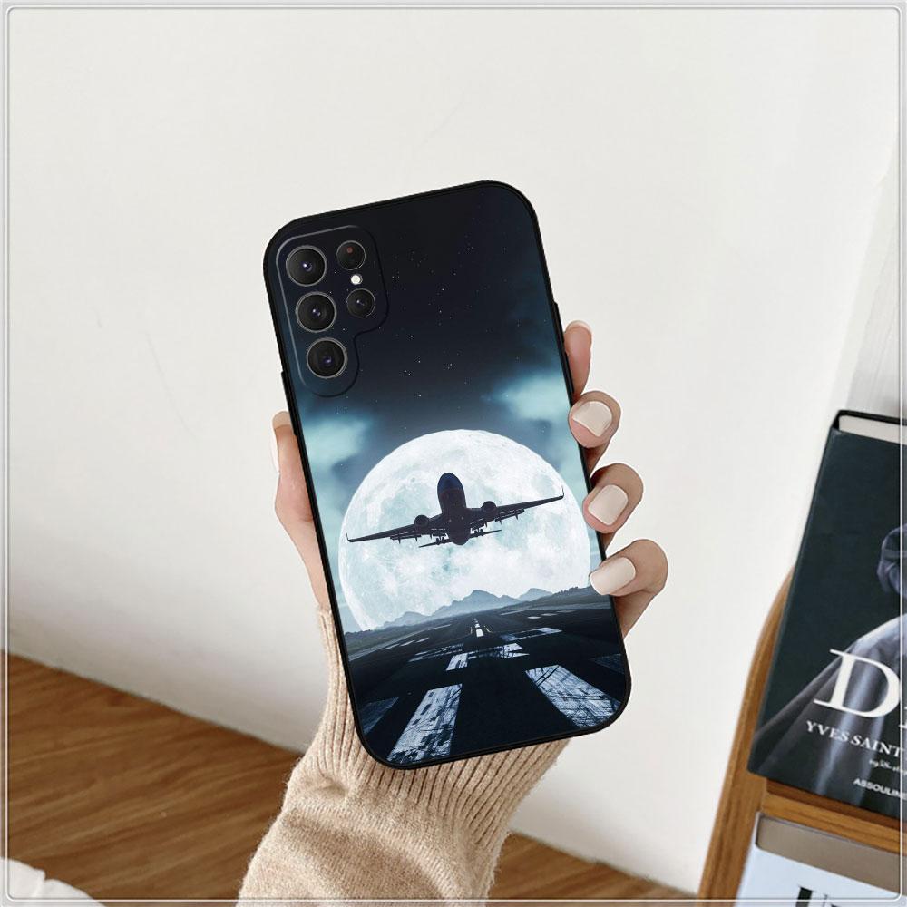 Planes World Map Travel Phone Case For Samsung Galaxy S24 Case S22 S21 S20 S23 Ultra Fe S10 S25 S9 S8 Plus Soft Silicone Cover