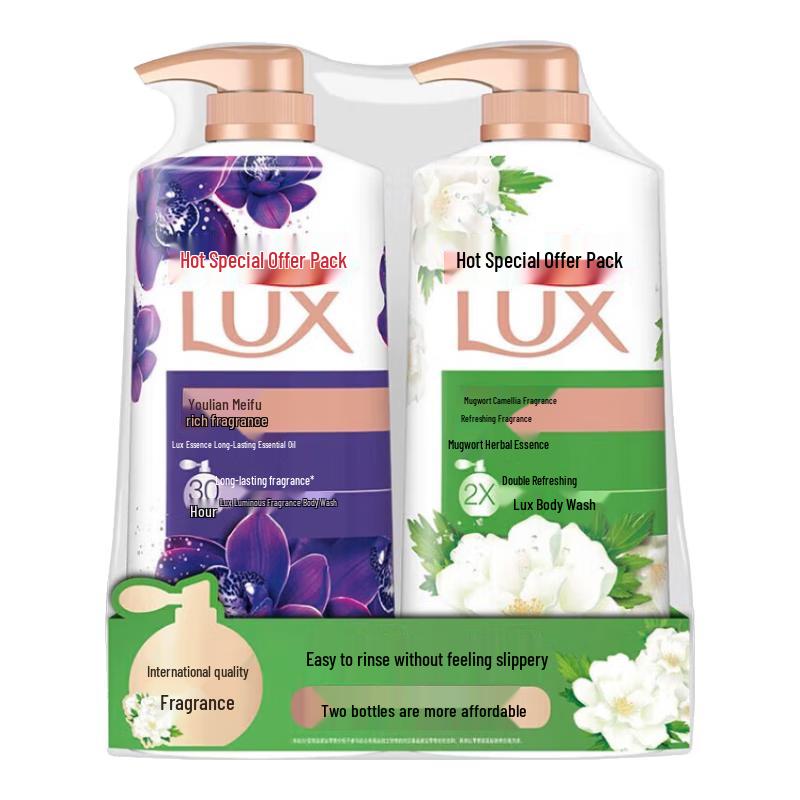 lux Mugwort & Enchanting Lotus Shower Gel Twin Pack