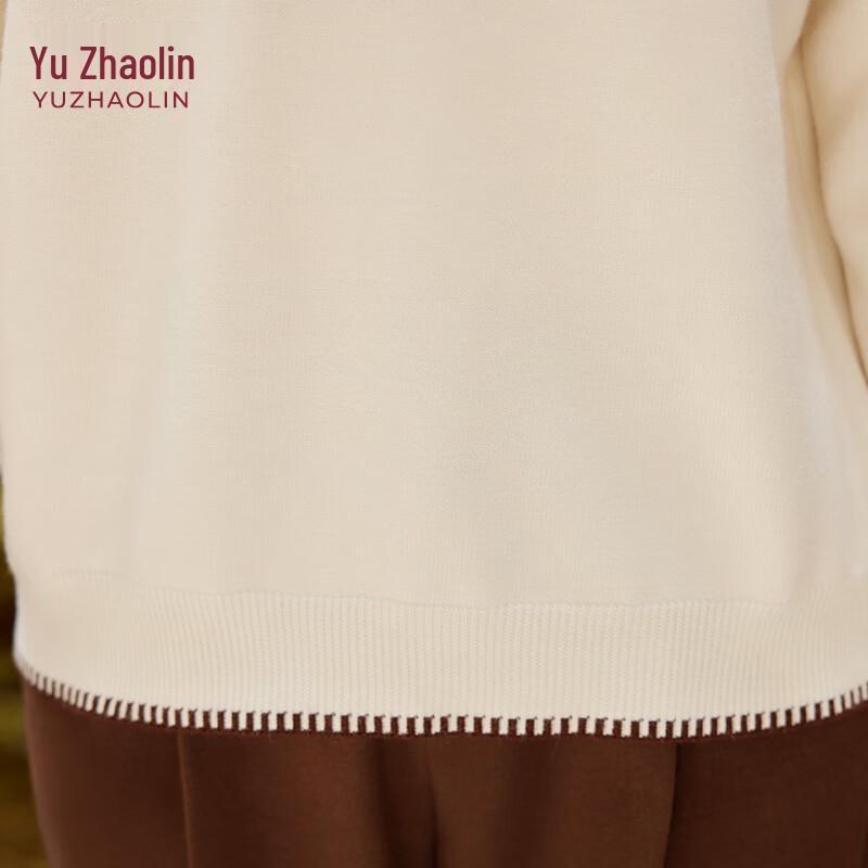 YUZHAOLIN Damen Strickoberteil mit halbem Stehkragen und Fleece-Futter