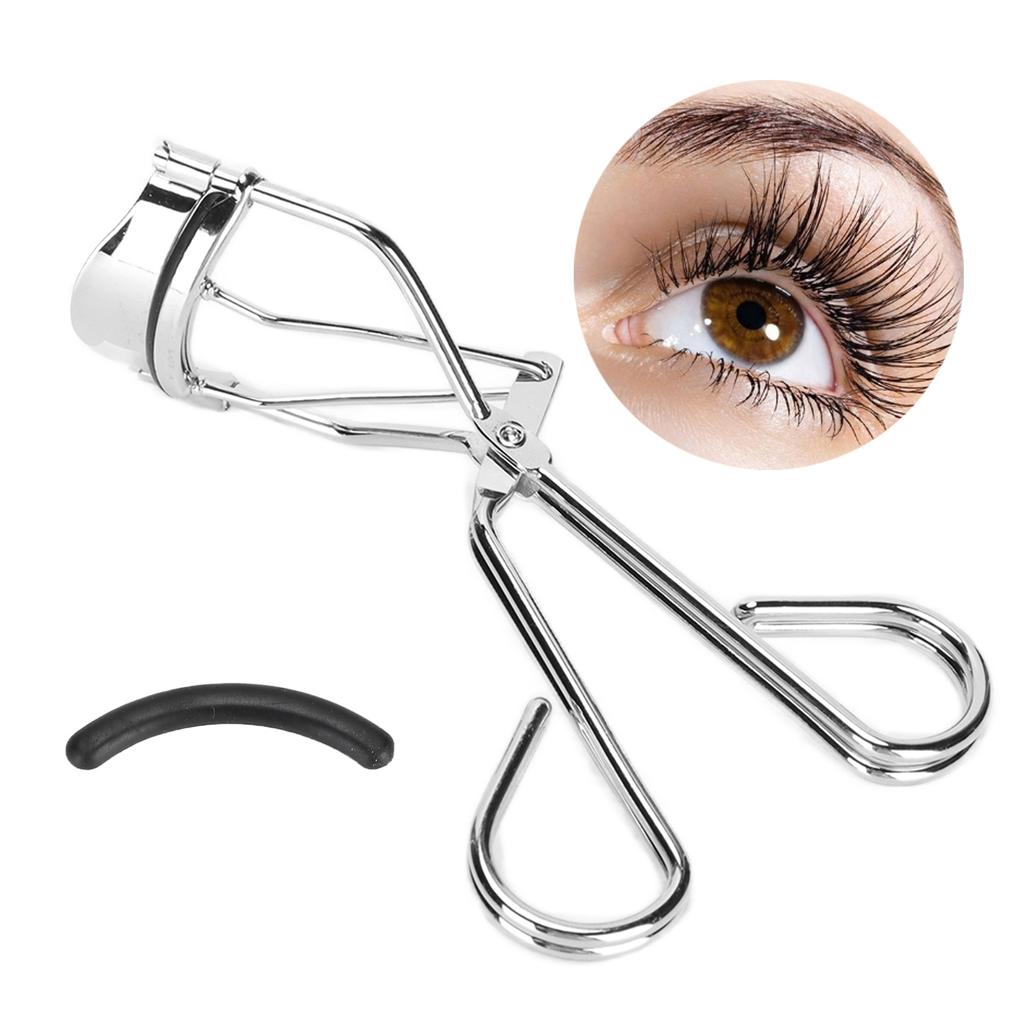 Stainless Steel Eyelash Curler Portable Stereo Beauty Eyelash Curler for Curling Eyelashes