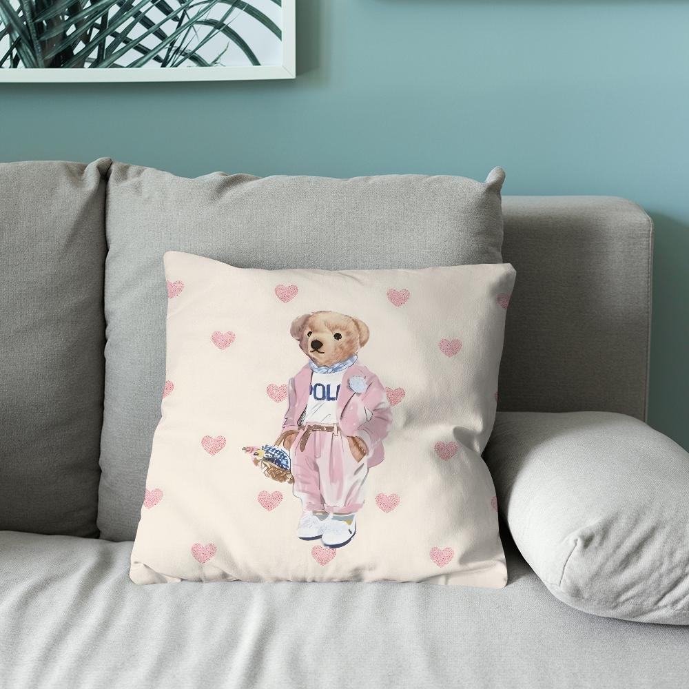 Cool PPolo BBearS Pillow Case Pillow Case Soft Cushion Cases for Farmhouse Sofa Decor Home Decorations and Protector