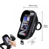 WILD MAN Handyhalter Tasche 0,6L Lenker Handyhalter Tasche Touchscreen Wasserdicht Schnellverschluss für MTB Fahrrad Motorrad