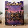 Gta Blanket Ultra-Soft Perfect for Seaside Office Bedding for All Occasions Modern Suitable for Gifting Relatives and Friends