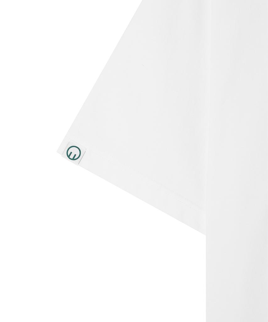 GORAMIS Pocket Logo Embroidered Short Sleeve T-Shirt [White]