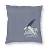 Snom With A Knife Square Pillowcase Polyester Linen Velvet Pattern Zip Decorative Pillow Case Home Cushion Cover 45X45