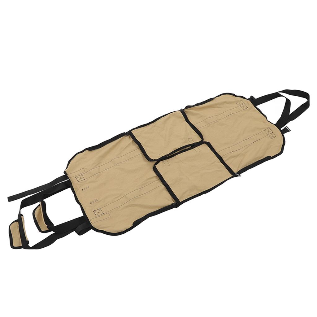Firewood Carrier Bag Large Capacity Portable Log Carrier Bag for Outdoor Camping Khaki