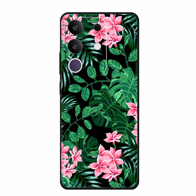 Cartoon Case For Vivo T4x 5G Case Soft TPU Black Silicone Back Cover For Vivo Y300T Y29 4G Phone Case Fundas Shockproof Coque