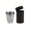 4Pcs/set 30ml/70ml/170ml Outdoor Practical Stainless Steel Cups Shots Set Mini Glasses for Whisky Wine with Case Portable Drinkware Set