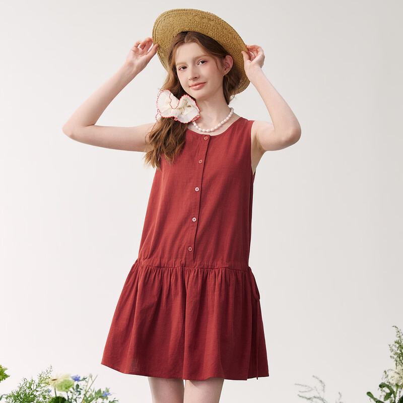 TonLion 2026 Summer Drawstring A-Line Dress