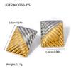 Handmade Gold Silver Geometric Studs Earrings Comfortable Ear Accessories Alloy Jewelry for Women Daily Or Party Wear