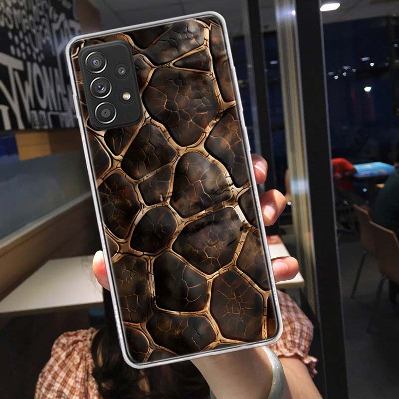 Crocodile Skin Phone Case for Samsung A54 A57 A37 A17 A14 A15 A12 A24 A34 A55 A35 A25 A52S A07 A05S A04S A22 A32 A72 Galaxy Note
