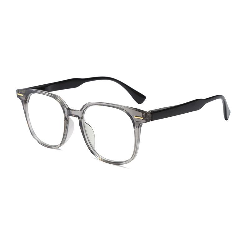 Square Retro Reading Glasses Large Frame High Definition Anti-Blue Reading Glasses Glasses