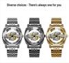 Binbang European & American Oversized Hollow Carved Men's Fashion Waterproof Casual Watch