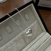 FY- 12TL35 S925 Silver Korean Version Basic Design Smooth Heart Necklace Korean Style Fashion Minimalist Texture Sweater Chain