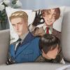 Anime Hetalia World Stars Cushion Cover Cushion Covers Natural Linen Breathable Sofa Bedroom Decor Pillowcase