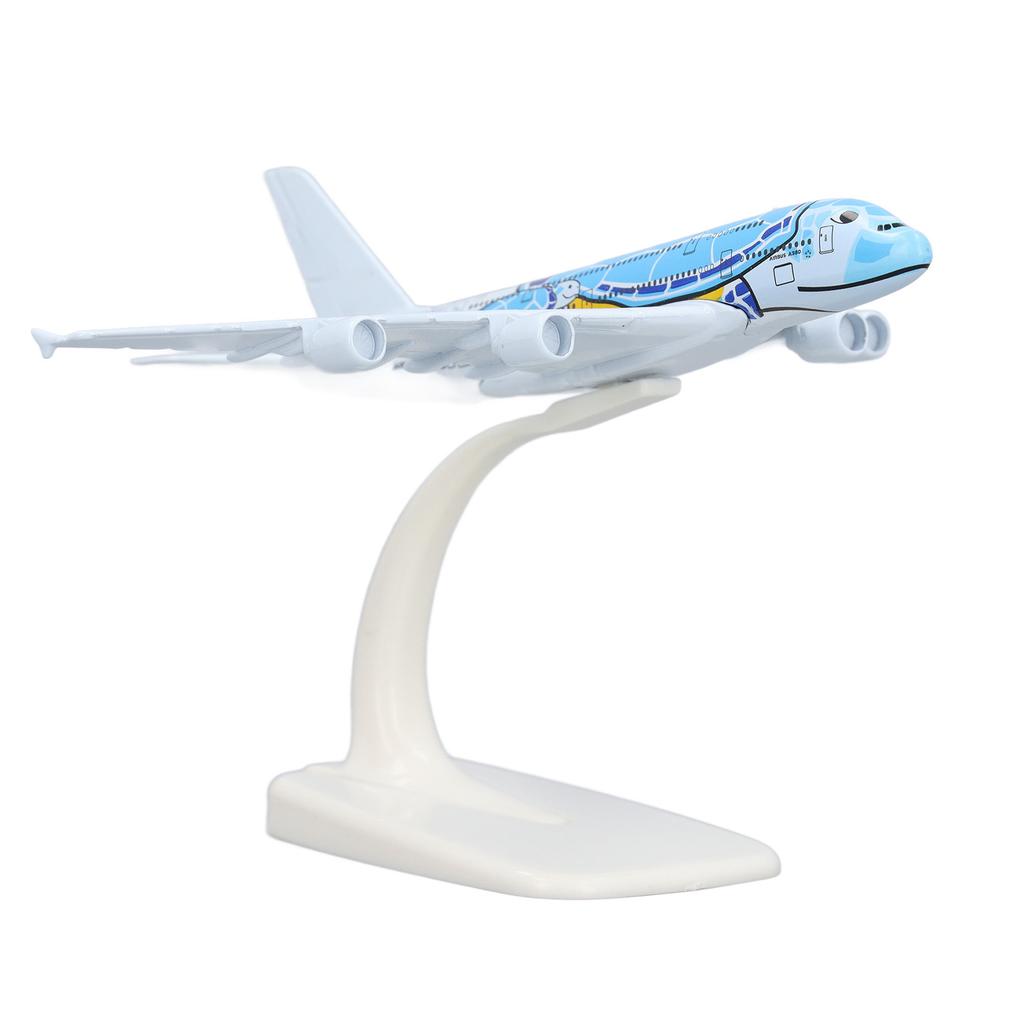 1:500 Scale A380 Plane Model High Stimulation Alloy Airplane Decoration Model with Display Base