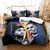 PNL Duvet Cover + 2 Pillowcases, French Hip Hop Duo Print Bedding Set Soft Bed Linen for Music Fans Bedroom Decor