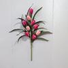 Realistic Silk Flowers Bouquet with PE Leaves Long Lasting Artificial Flowers for Room Decor