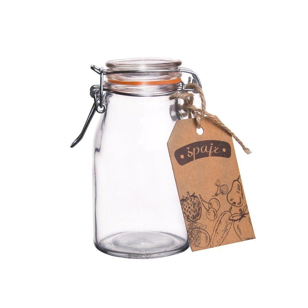 Patent glass jar with clip 200 ml