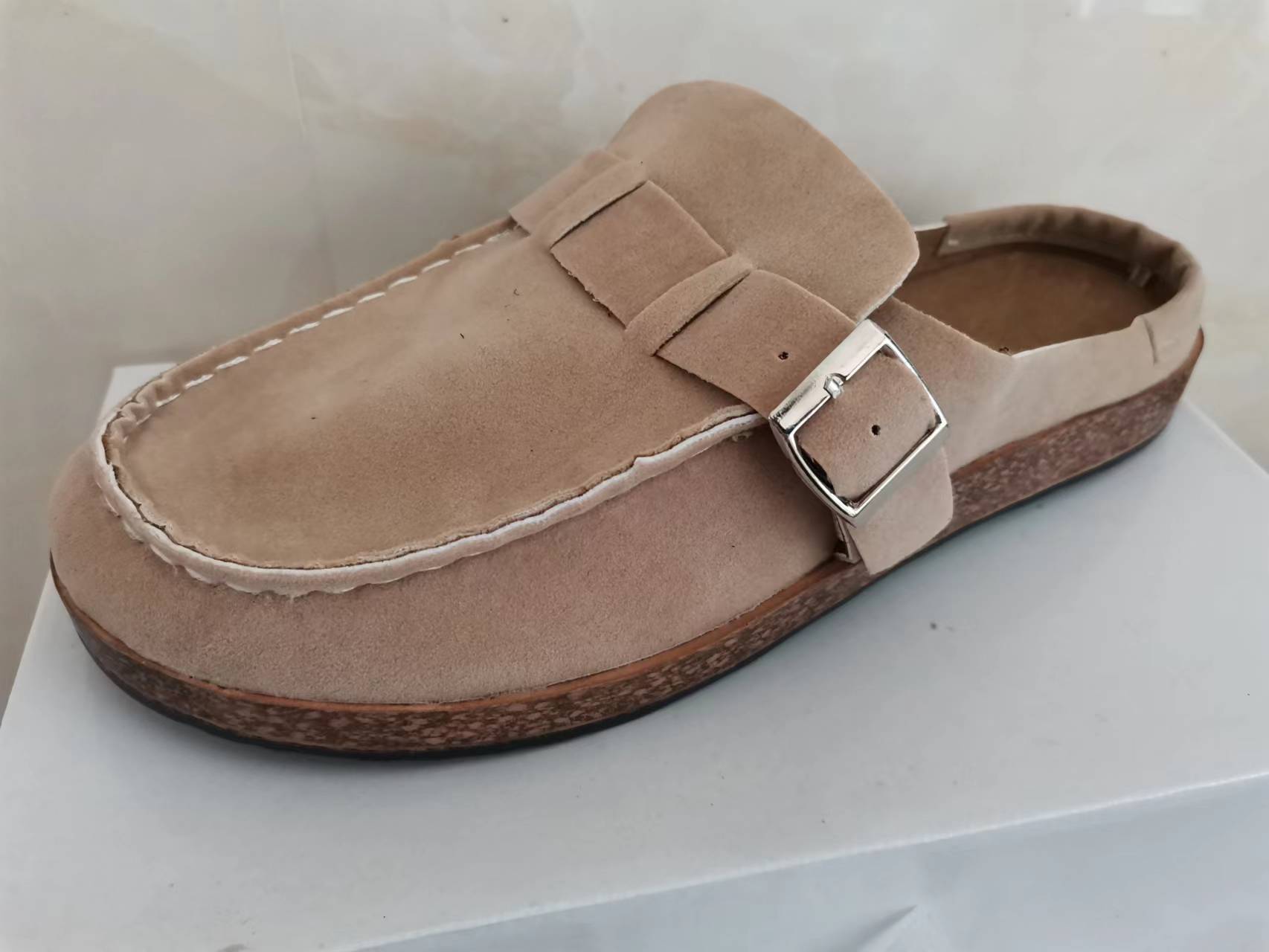 

Женская обувь для отдыха, кожаная обувь, новая женская обувь, одинарные туфли на плоской подошве 43