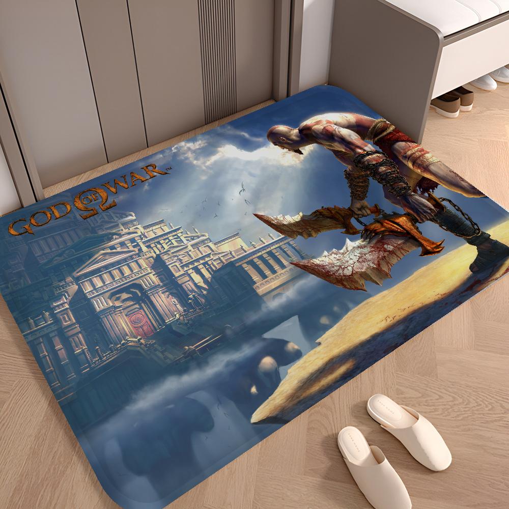 God Of War Video Game Kitchen Mat Cheaper Anti-slip Modern Living Room Balcony Printed Modern Home Decor