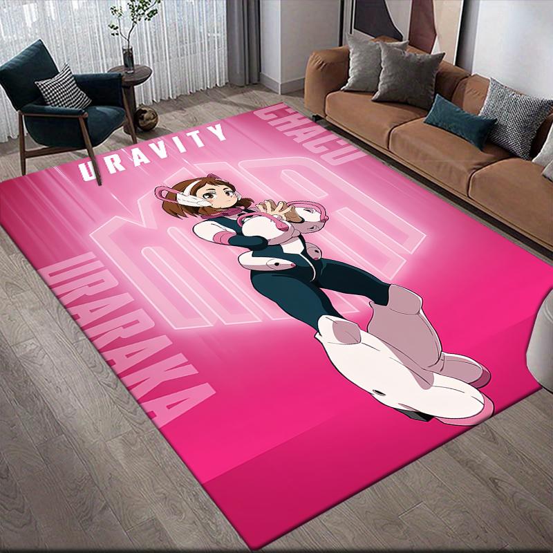 My Hero Academia Female Characters Area Rug, MHA Fan Cozy Carpet, Great Gift.chl 60x90cm