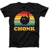 Chonk Black Cat Best Seller Funny Gift Tee Black T Shirt 139