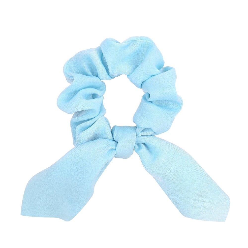 Women's Hair Scrunchie Set With Bow | Mix Color Cotton Ponytail Holders & Hair Ties
