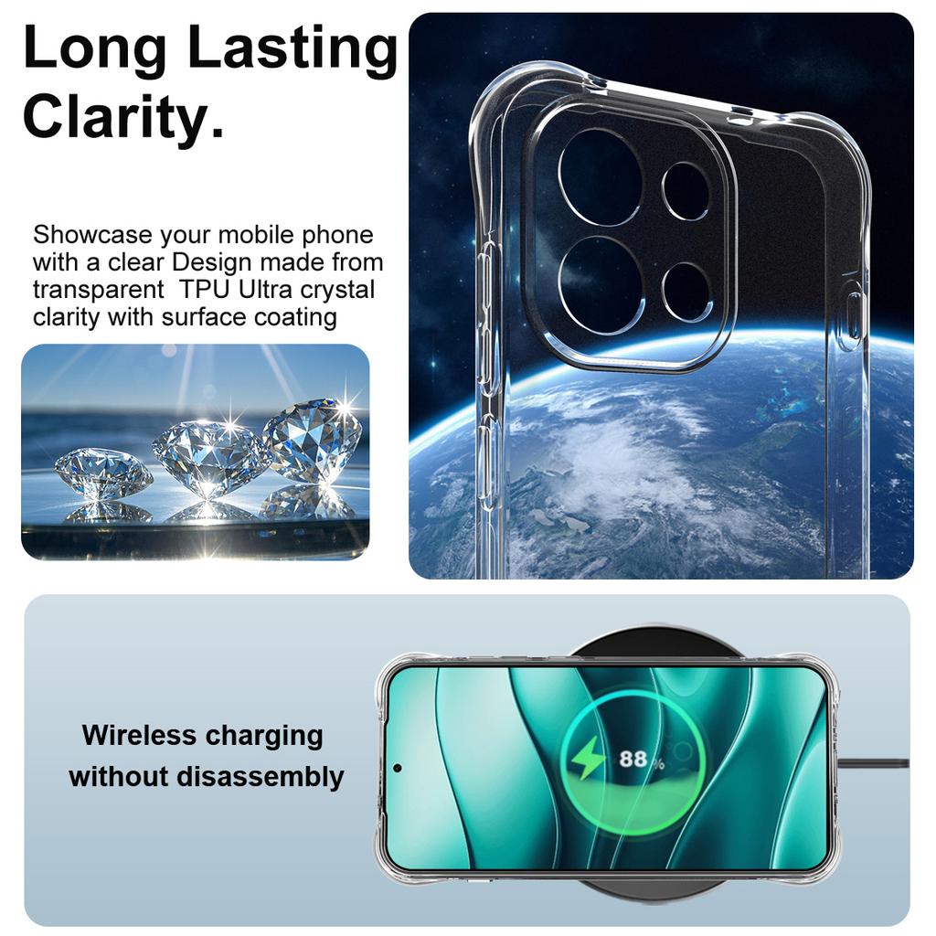 For OnePlus 13T 5G Phone Case IMAK Shock-resistant Soft Case