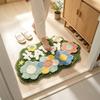Minimalistischer Pastoraler Stil Badezimmer Bodenmatte Heim Badezimmer Saugfähiger Teppich Eingangstür Eingangsteppich