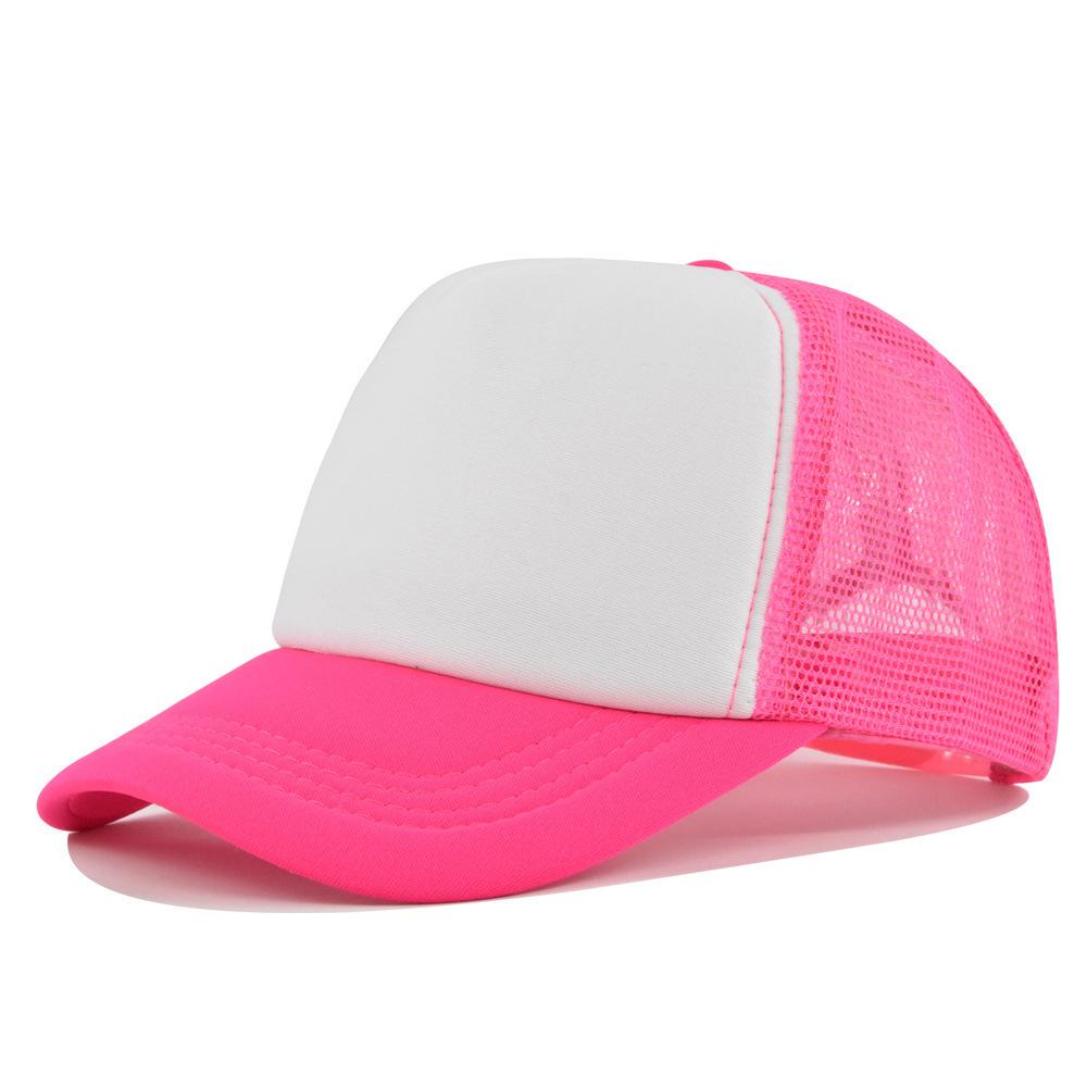 Fashion Desgin Solid Color Sponge Baseball Cap Net Cap Curved Brim Hat Sun Hat Light Mesh Sun Cap Outdoor Women Men
