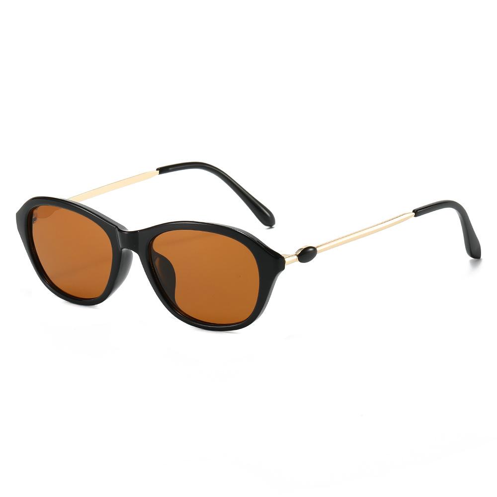Simple Cat Eye Sunglasses Women'S Retro Sunglasses Uv-Proof Trendy Glasses