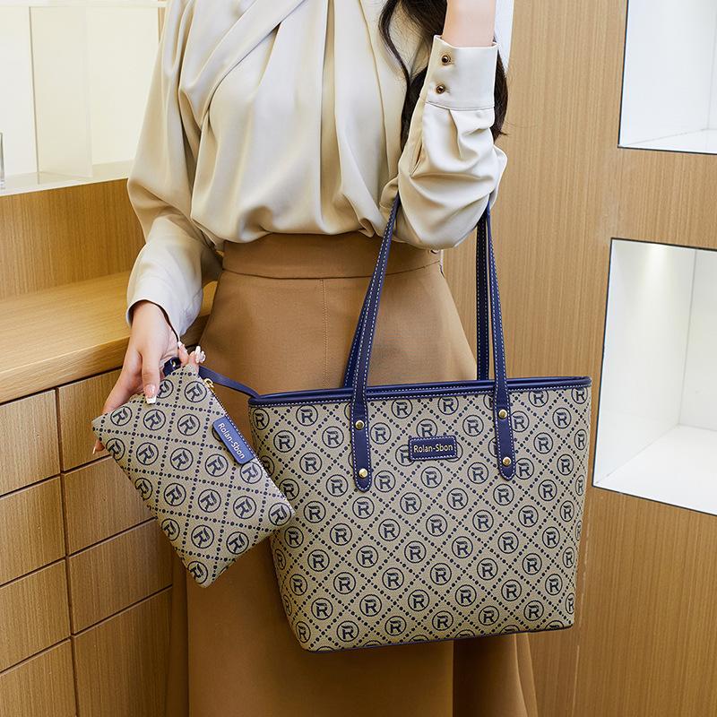 2026 New Women's Tote Bag, Large Capacity Shoulder Bag, Fashionable Printed Handbag, Versatile Commuting Bag, Mother-and-Child Bag