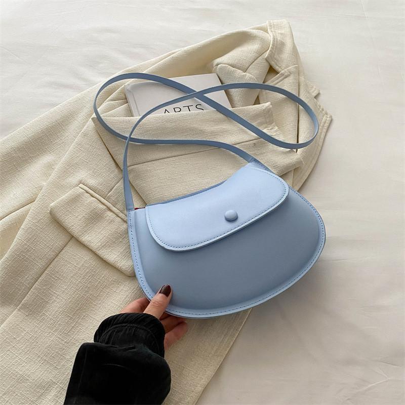 Stylish Summer New Casual Fashionable Single Shoulder Saddle Bag For Women In Multiple Colors