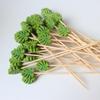Green Leaf Bamboo Fruit Picks