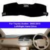 Car Dashboard Cover Non Slip Pad For Toyota Avalon 2005 - 2010 LHD RHD Dashmat Car Dash Mat Sun Shade Pad Anti-UV Cushion