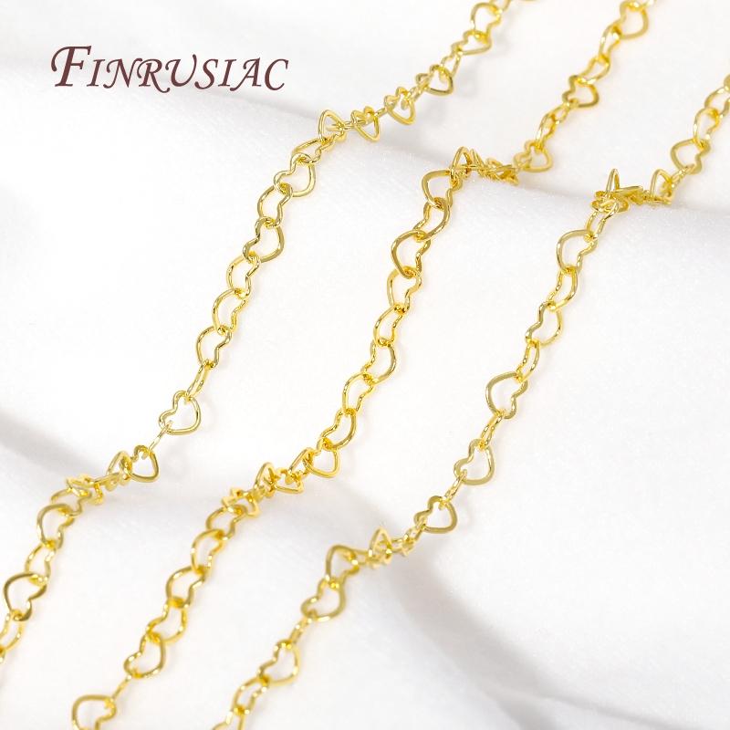 Chain For Needlework 18K Gold Plated Polishing Necklace Chain Accessories,DIY Jewelry Making Supplies Bulk Metal Chains