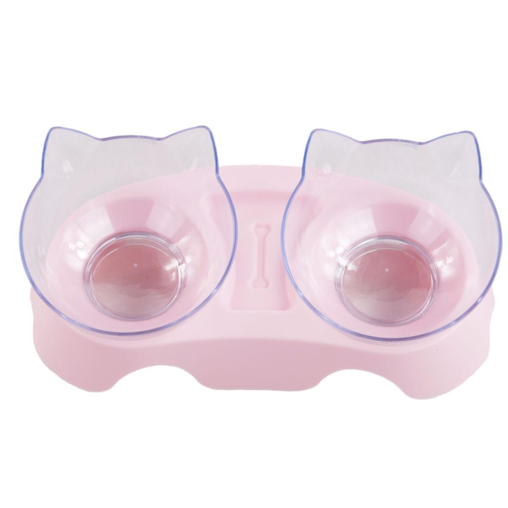 WTEMPO Cat and Dog Eating Bowls Pet Eating Basins Household Pet Supplies Neck Protection Water Dispensers