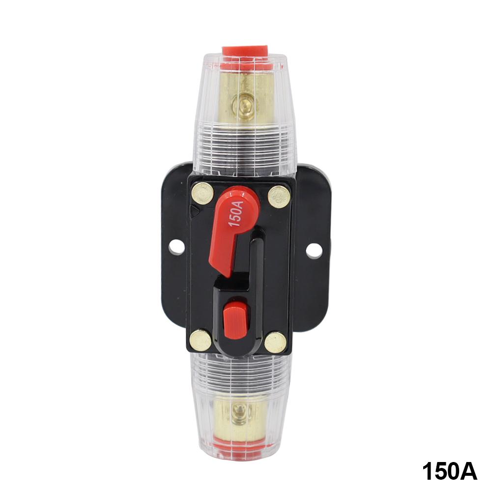30A-150A Power Self-recovery Circuit Breaker 12V-24V DC Car Audio Conversion Protection, Disconnect Fuse Holder