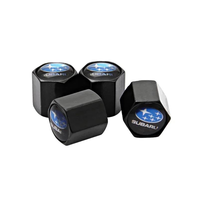 for Subaru Forester XV Tribeca Outback Impreza Legacy STI WRX BRZ Metal Car Tire Valve Caps Styling Auto Wheel Decoration