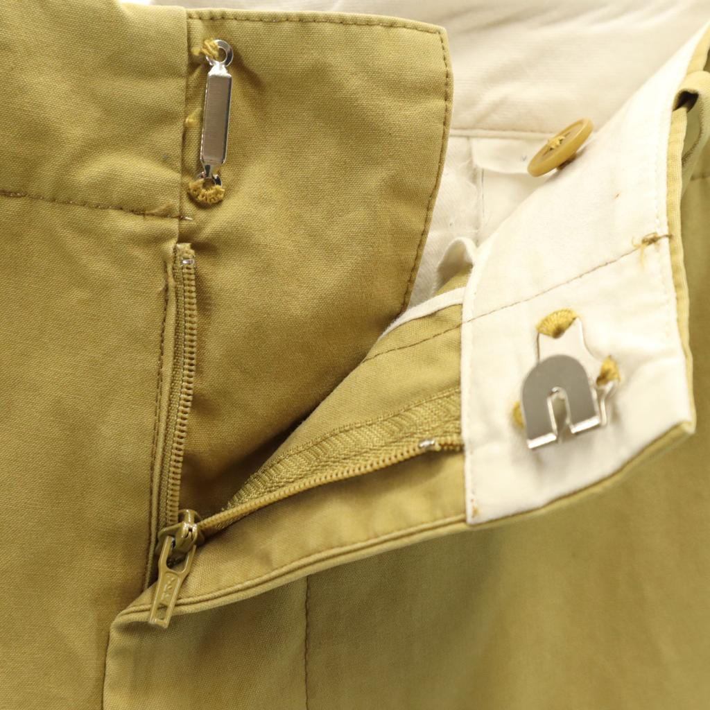 YAECA WRITE made in Japan Cinchback Slacks pants M mustard Men's Used