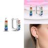 Hoop Earrings 925 Silver Certified Red Bow Heart Zircon Stud Earrings Lady's Anniversary Gift Luxury Jewelry