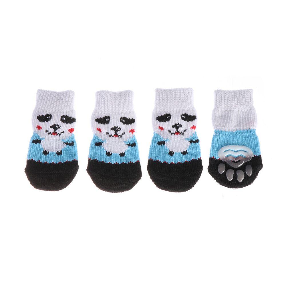 4Pcs/set Fashion Cats Shoe Pet Supplies Dog Shoes Puppy Boots Knitted Socks Anti-Slip