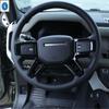 ABS Carbon Fiber / Black / Matte Interior Refit Kit Accessories Steering Wheel Button Cover Trim For Land Rover 110  -