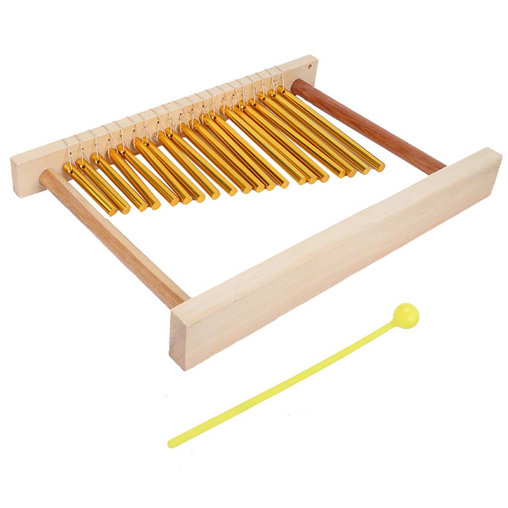 20‑Tone Wind Chimes Table Single‑Row Percussion Instrument Children s Musical Toy + Hammer
