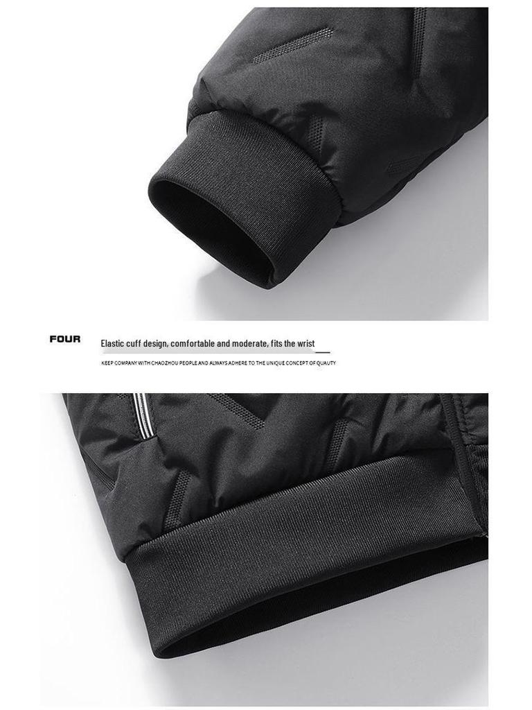 Men's Youth Lambskin Cotton Winter Coat - Thick, Warm, Velvet-Lined, Loose Fit